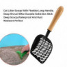 Scoop With Flexible Long Handle,Deep Shovel Sifter Solid,Non-Stick Deep Scoop,Waterproof And Rust