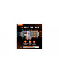 Réchauffeur d’air diesel tout-en-un 12V 8KW Bluetooth App LCD pour voiture RV à l’intérieur