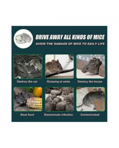 Huile de menthe poivrée pour repousser les souris et les rats, répulsif pour rongeurs, répulsif pour souris, [...]