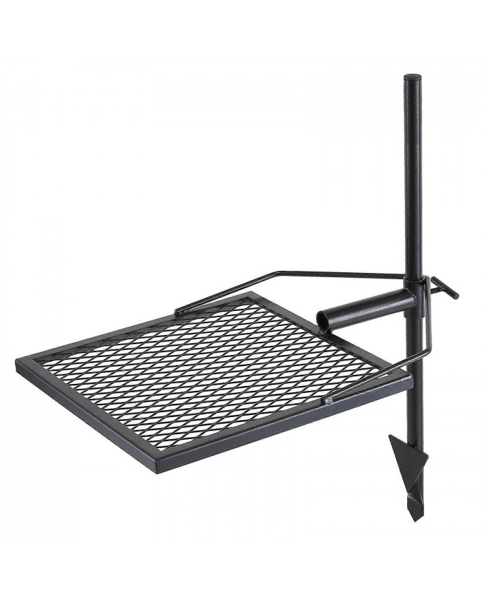 Pivotant Campfire Grill Heavy Duty Steel Open Fire Cooking Grate réglable