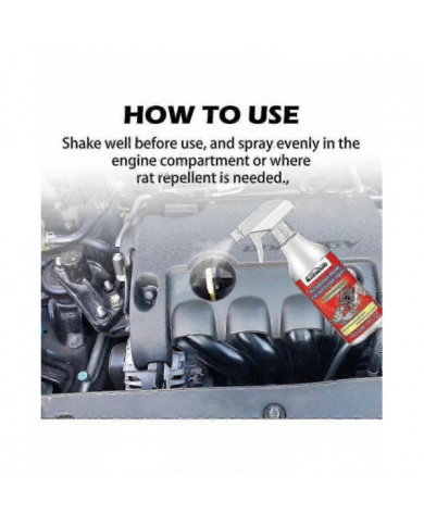 3pcs Moteur Automobile Rat Souris Répulsif Spray Protection Naturelle du Véhicule