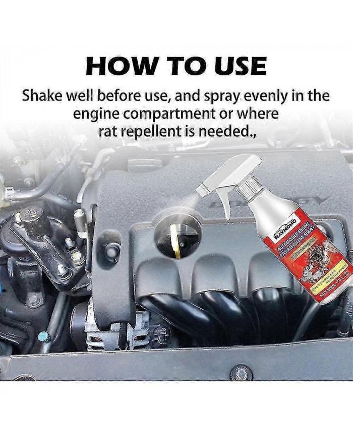 3pcs Moteur Automobile Rat Souris Répulsif Spray Protection Naturelle du Véhicule