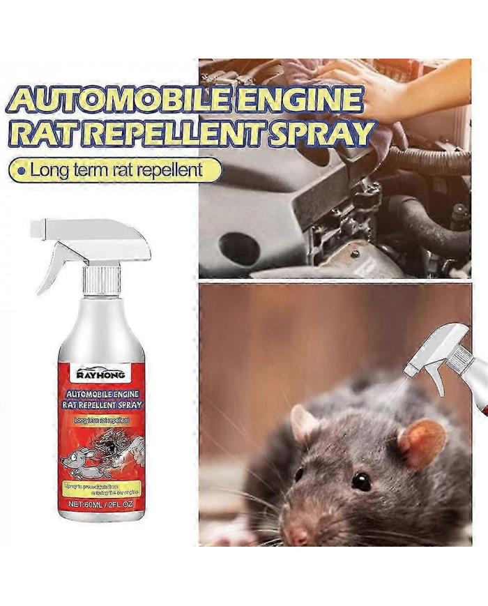 3pcs Moteur Automobile Rat Souris Répulsif Spray Protection Naturelle du Véhicule