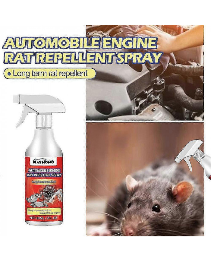 3pcs Moteur Automobile Rat Souris Répulsif Spray Protection Naturelle du Véhicule