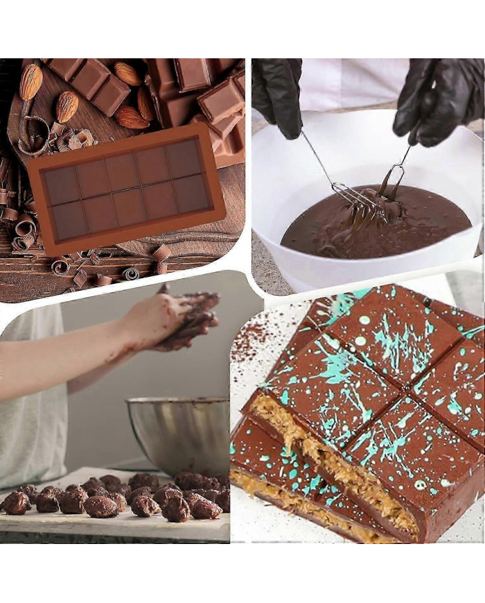 Moule à chocolat Moule à chocolat en silicone, paquet de 1 moules en silicone, Moule à chocolat profond au [...]