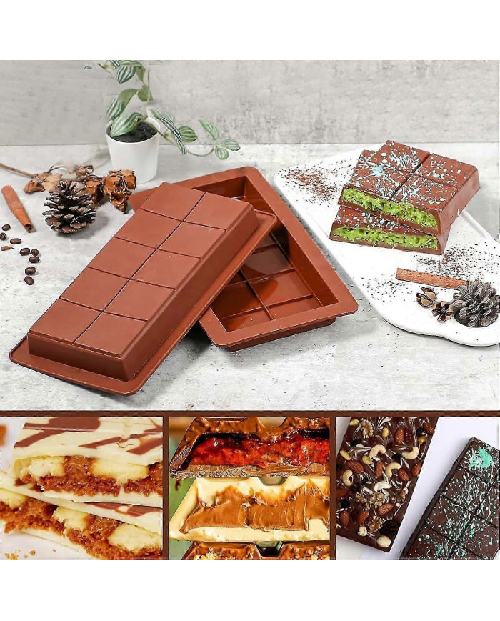 Moule à chocolat Moule à chocolat en silicone, paquet de 1 moules en silicone, Moule à chocolat profond au [...]