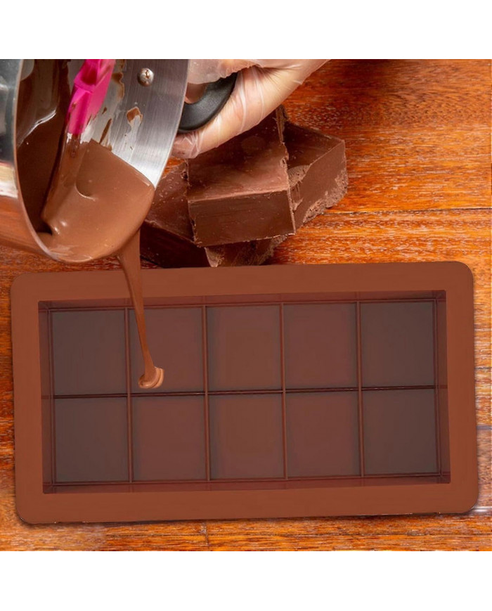 Moule à chocolat Moule à chocolat en silicone, paquet de 1 moules en silicone, Moule à chocolat profond au [...]