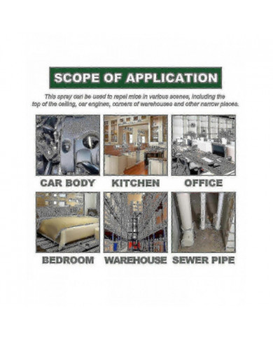 3x Strong Natural Peppermint Essential Oil Spray Souris Rongeur Répulsif Spray