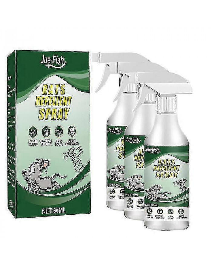 1-3pcs Menthe poivrée Répulsif Souris Répulsif Souris Répulsif Spray Armure Naturelle Rongeur Bouclier Gâchette [...]