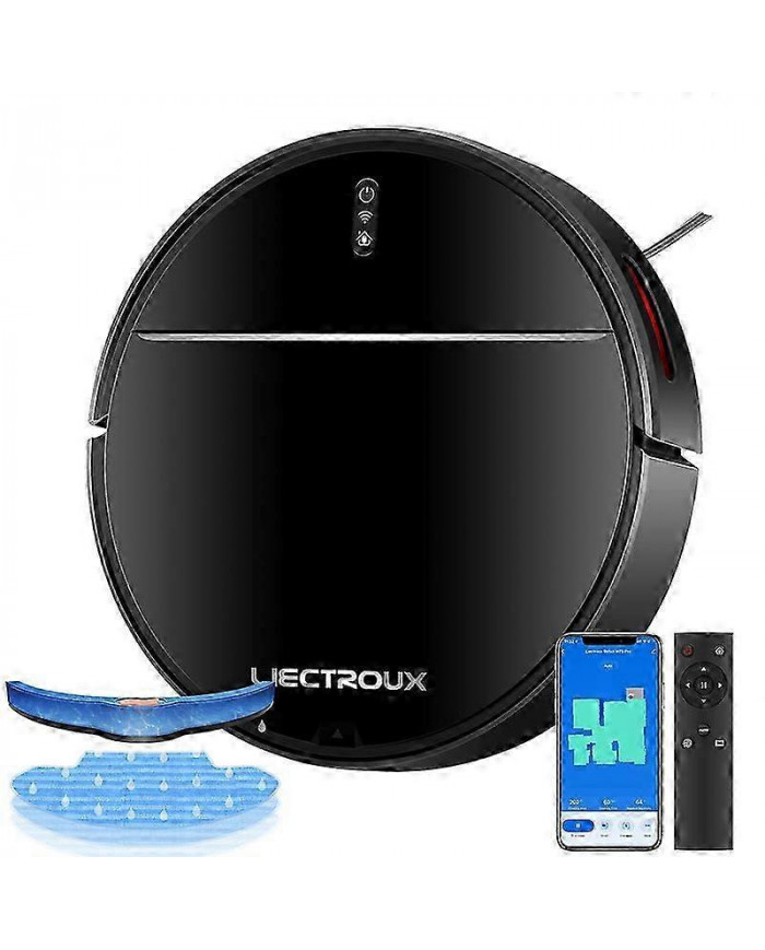 LIECTROUX M7S PRO Robot Aspirateur Navigation Cartographique, Application WiFi, Balayeuse à vadrouille humide, [...]