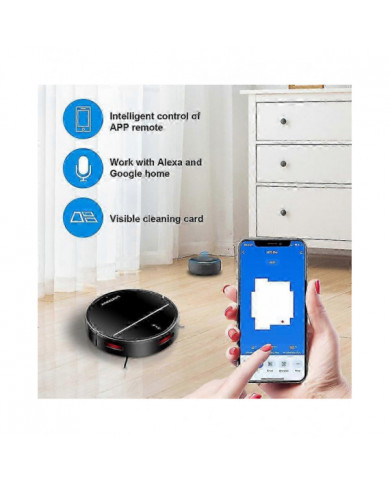 LIECTROUX M7S PRO Robot Aspirateur Navigation Cartographique, Application WiFi, Balayeuse à vadrouille humide, [...]