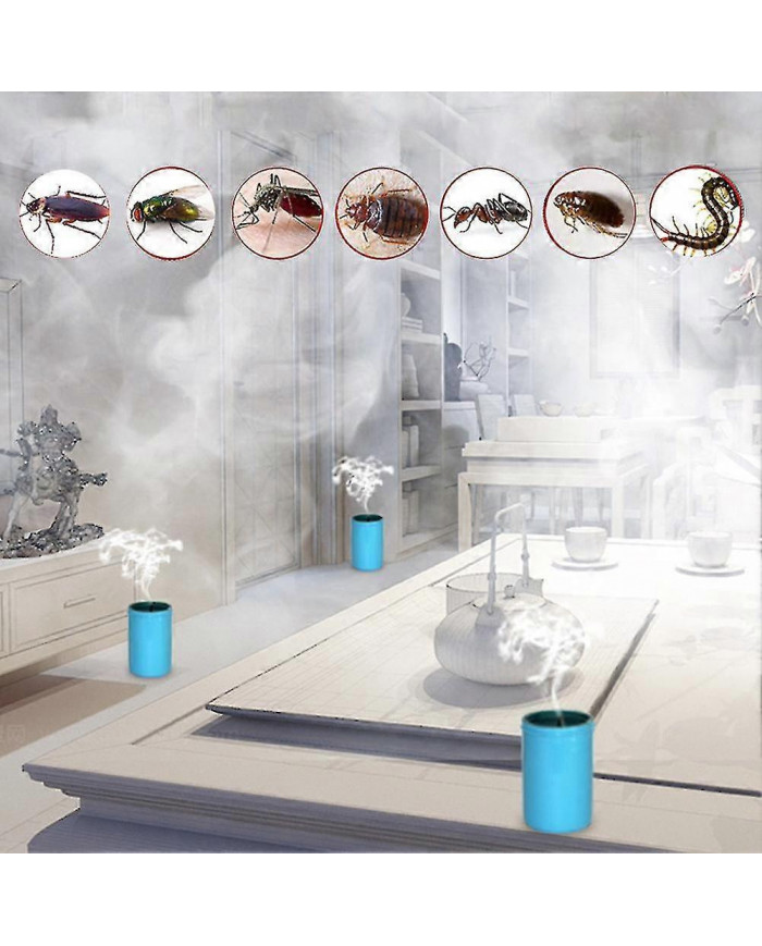 Ensemble de fumée insecticide tueur de cafards puissant de 4 pièces - Lutte antiparasitaire de style aromathérapie [...]
