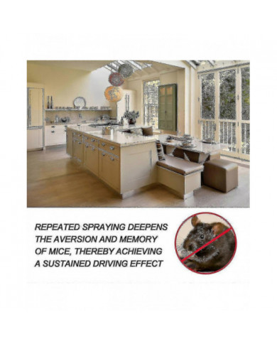 Spray d’huile essentielle de menthe poivrée naturelle forte Spray répulsif pour rongeurs de souris