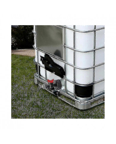 tout nouveau réservoir d’eau ibc de 1000 litres avec vanne adaptateur S60x6 et 3/4-Yvan (robinet uniquement)[ALJ]