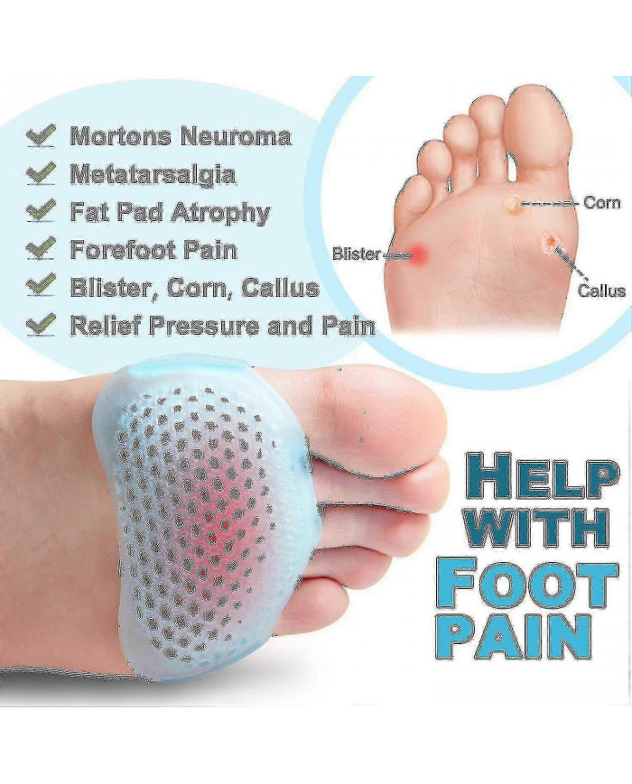 2024 Nouveaux coussinets métatarsiens pour les hommes féminins, coussins 4 paires pour la métatarsalgie Neurome [...]