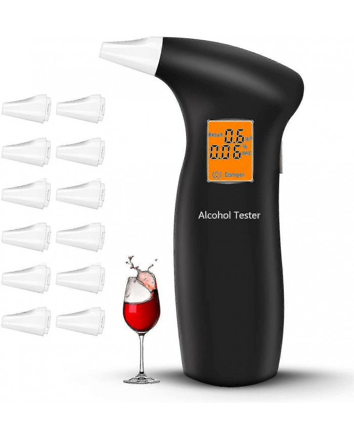 Testeur d’alcool Police Appareils précis de mesure de l’alcool avec 12 embouts buccaux, testeur d’alcool [...]