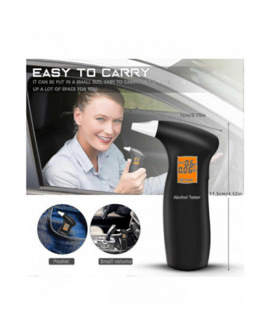 Testeur d’alcool Police Appareils précis de mesure de l’alcool avec 12 embouts buccaux, testeur d’alcool [...]