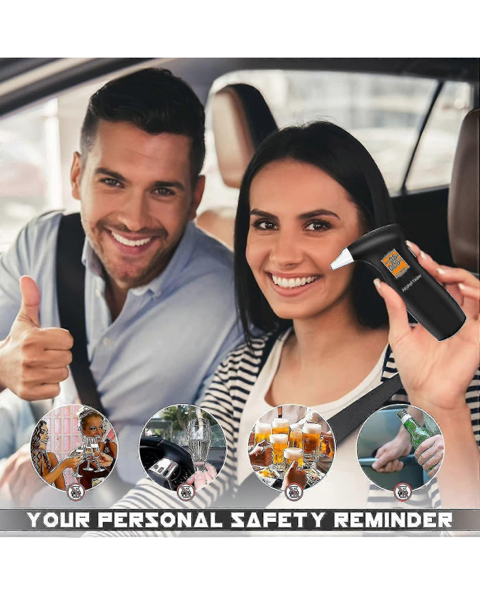 Testeur d’alcool Police Appareils précis de mesure de l’alcool avec 12 embouts buccaux, testeur d’alcool [...]