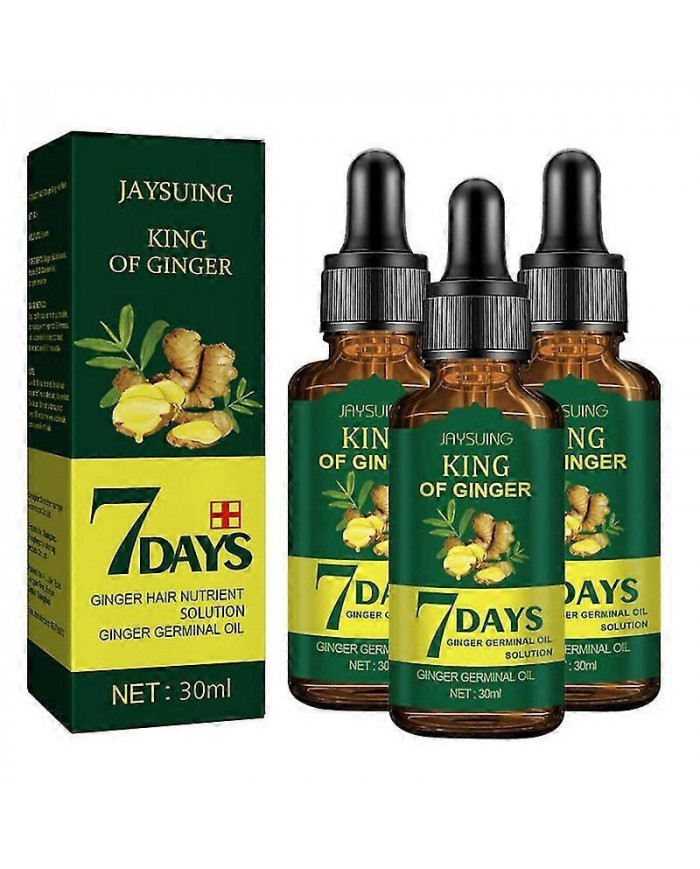 3pcs 7 jours Gingembre Produits de croissance des cheveux Promouvoir rapidement la repousse des cheveux Sérum [...]