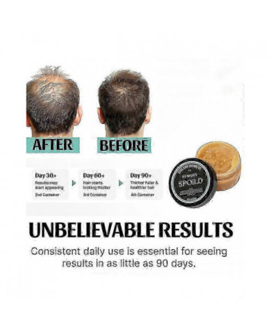 SPOILD 100% Virgin Batana Oil - Huile de Batana brute pour la croissance des cheveux - 100% pure - Renforce [...]