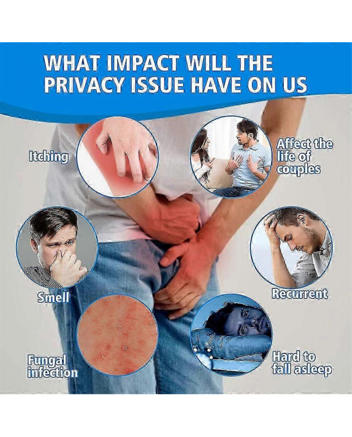 Partie intime homme Crème de soins anti-démangeaisons Pommade déodorante Crème anti-démangeaisons 20g