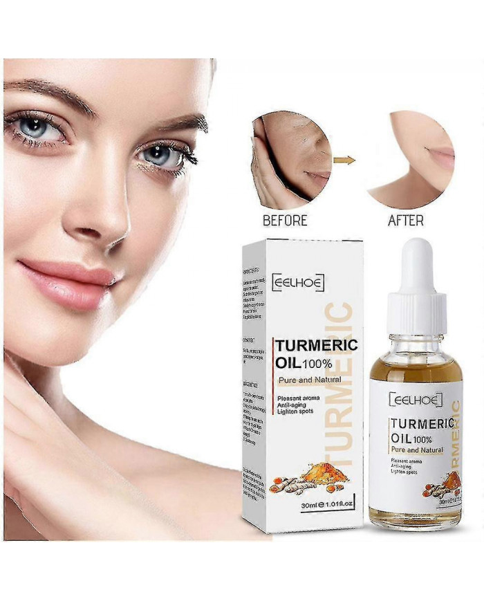 Eelhoe 30ml Huile de Curcuma Pure Naturelle Agréable Hydratante Anti-âge