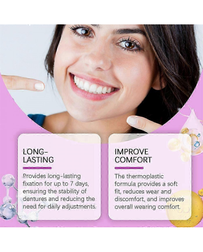 Adhésif pour prothèses dentaires thermoplastique Jeremytis,Adhésif pour prothèses dentaires jeremytis