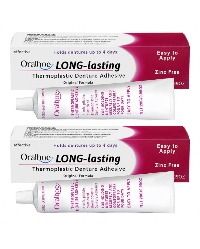 Adhésif thermoplastique pour prothèses dentaires Crème adhésive imperméable pour prothèses dentaires