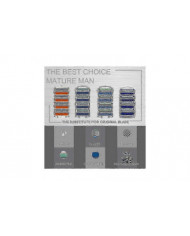 48pcs 5 couches Rasoir Lames Cartouches compatibles Hommes Soins pour Gillette Fusion Rasoir