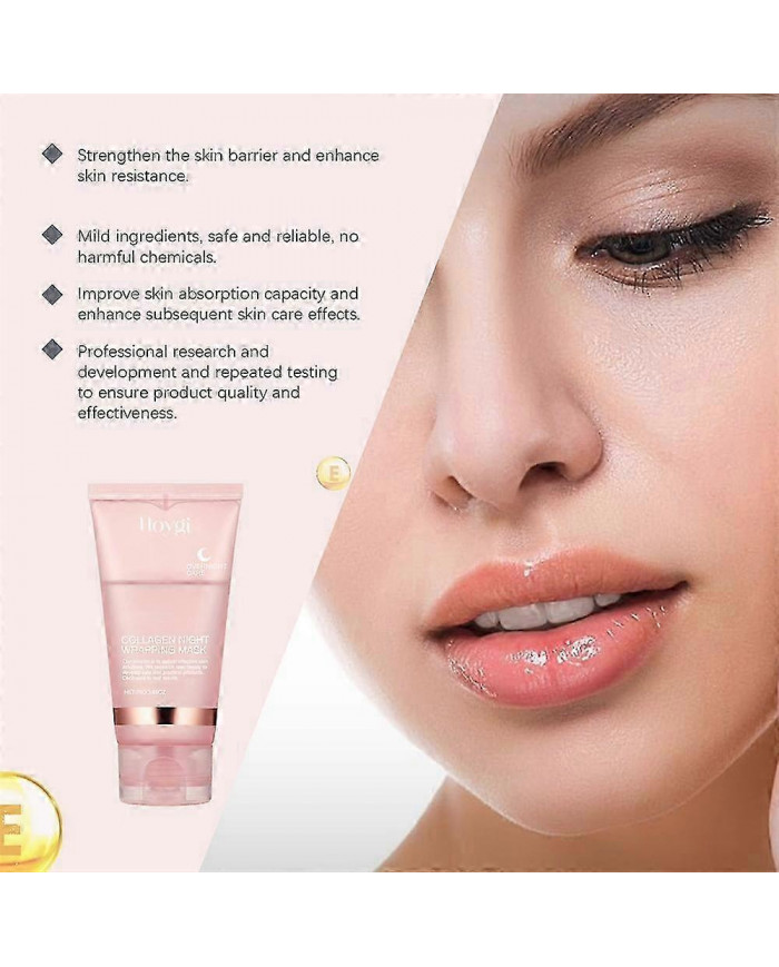 1-3pcs Masque enveloppant au collagène 2,53 oz / 75ml Masque de nuit Crème