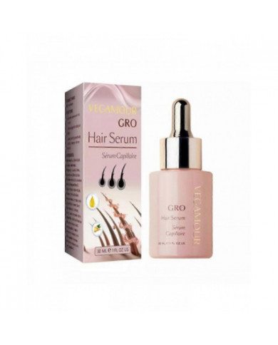 Sérum capillaire 30ml de Vegamour GRO Pour la croissance des cheveuxPlus épais Végétalien Plus Plein Plus Sain
