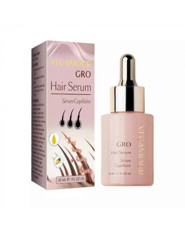 Sérum capillaire 30ml de Vegamour GRO Pour la croissance des cheveuxPlus épais Végétalien Plus Plein Plus Sain
