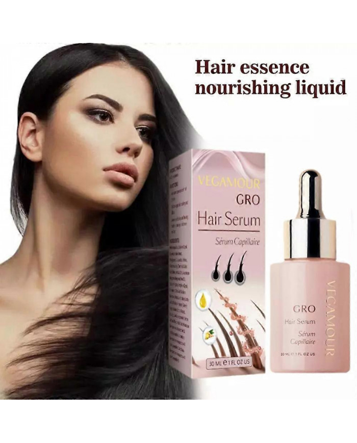 Sérum capillaire 30ml de Vegamour GRO Pour la croissance des cheveuxPlus épais Végétalien Plus Plein Plus Sain