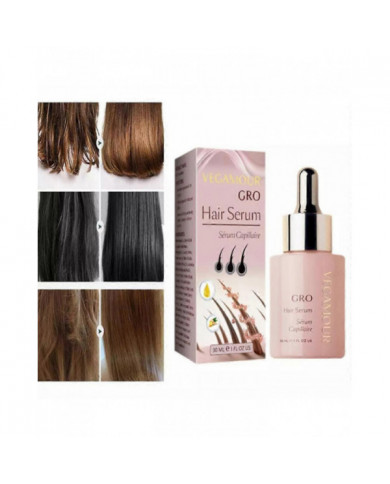 Sérum capillaire 30ml de Vegamour GRO Pour la croissance des cheveuxPlus épais Végétalien Plus Plein Plus Sain