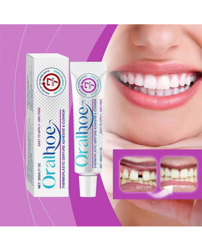 1/2/3pcs Adhésif pour prothèses dentaires, Adhésif pour prothèses thermoplastiques, Prothèse confortable, sécurisée