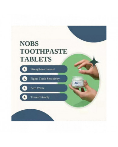Oothpaste Comprimés Nano Hydroxyapatite Flouride Plastique Eco Voyage Friendly Taille Nouveau