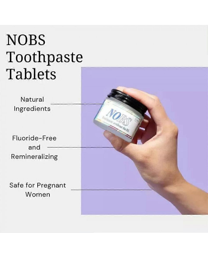 Oothpaste Comprimés Nano Hydroxyapatite Flouride Plastique Eco Voyage Friendly Taille Nouveau