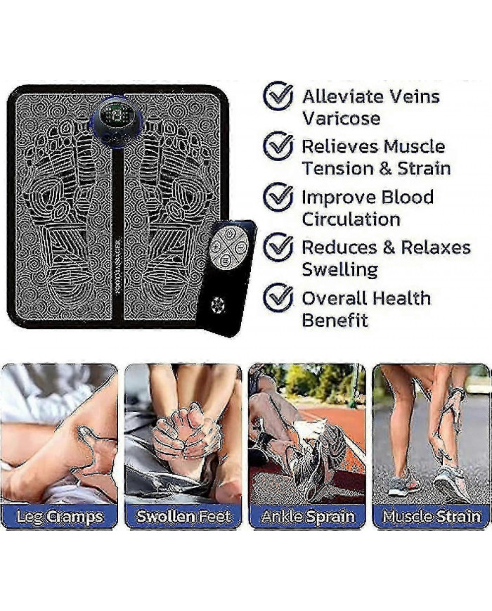 Masseur de pieds pour les pieds neuropathiques, Masseur tout le corps pour la neuropathie, 8 modes 19 niveaux [...]