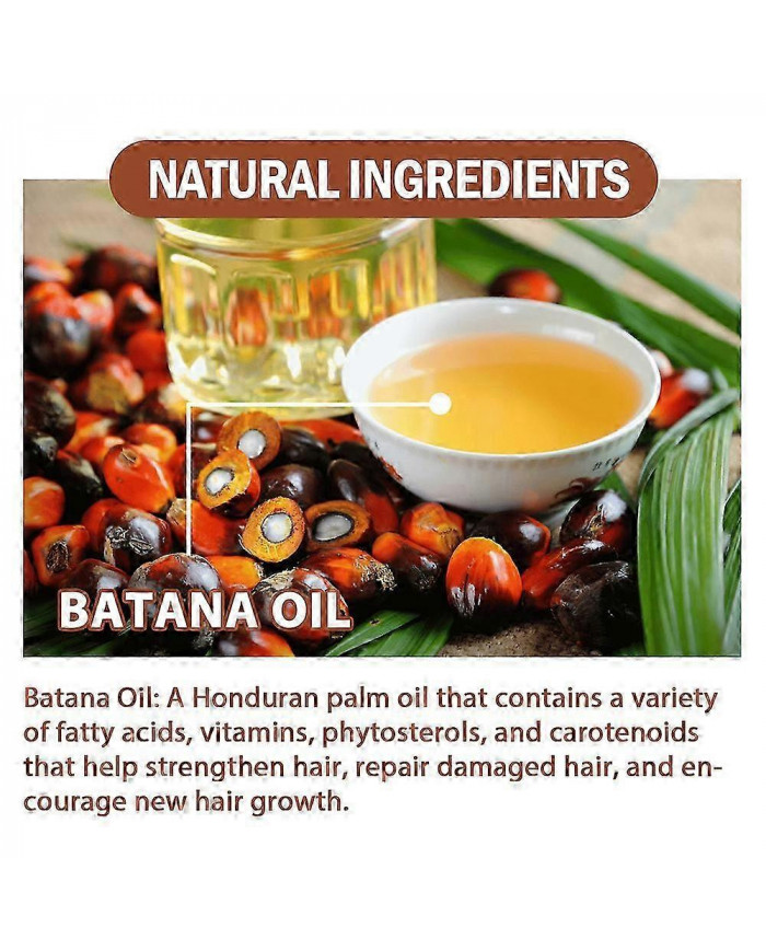 2x Huile de Batana pour la croissance des cheveux Pour des cheveux plus épais et plus sains, crème de soin des cheveux