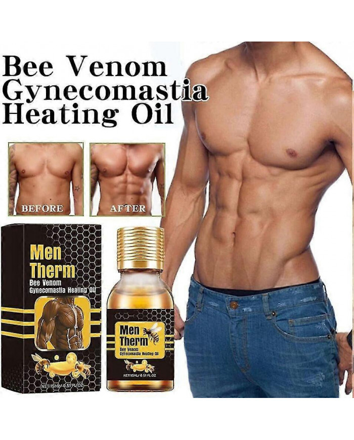 1-3 pièces Mentherm Huile chauffante Gyecomastia Gyecomastia Venom d’abeille, Venin d’abeille Men Therm, pour la [...]