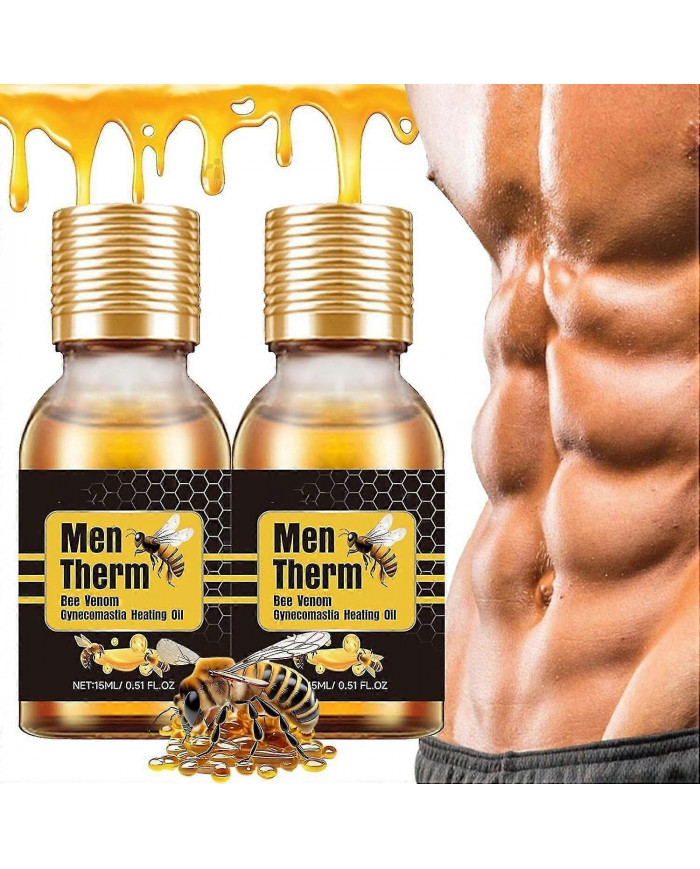1-3 pièces Mentherm Huile chauffante Gyecomastia Gyecomastia Venom d’abeille, Venin d’abeille Men Therm, pour la [...]
