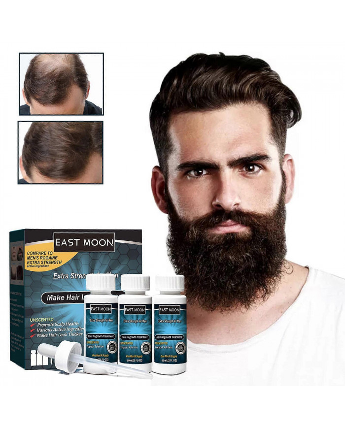 3 Pcs Repousse De Cheveux Super Fort Hommes Solution Partielle De Traitement De Perte De Cheveux - mxbc B zwC5