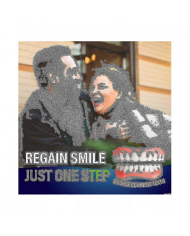 2 ensembles de prothèses dentaires, prothèses de la mâchoire supérieure et inférieure, naturelles et confortables, [...]