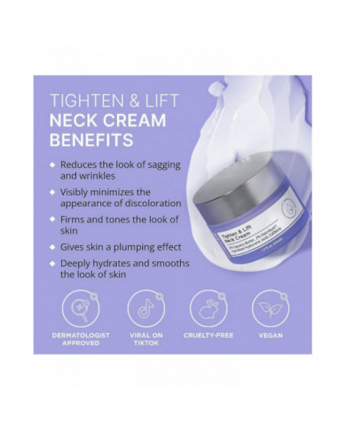 Crème pour le cou raffermissante et liftante, crèmes anti-âge pour le cou pour raffermir et raffermir, avec [...]