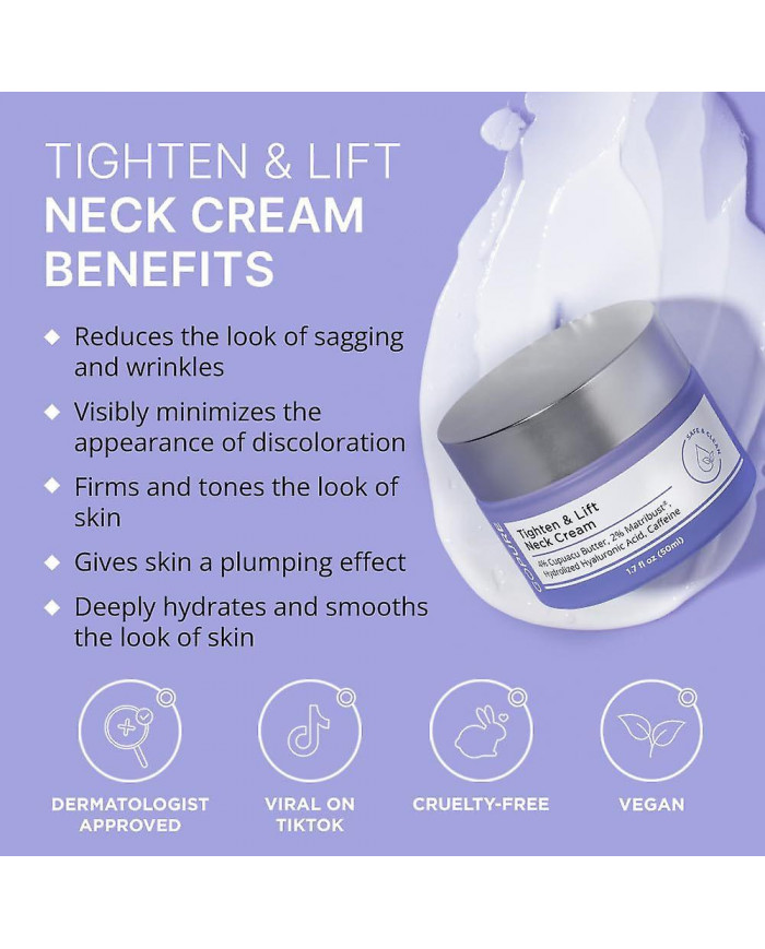 Crème pour le cou raffermissante et liftante, crèmes anti-âge pour le cou pour raffermir et raffermir, avec [...]