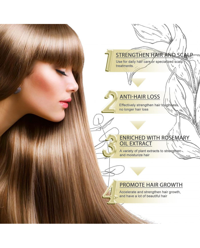 Huile de croissance des cheveux naturelle végétalienne, Huile de croissance des cheveux végétalienne, Huile [...]