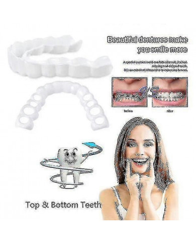 Accolades de prothèses dentaires de blanchiment Comfort Fit Flex supérieure/inférieure