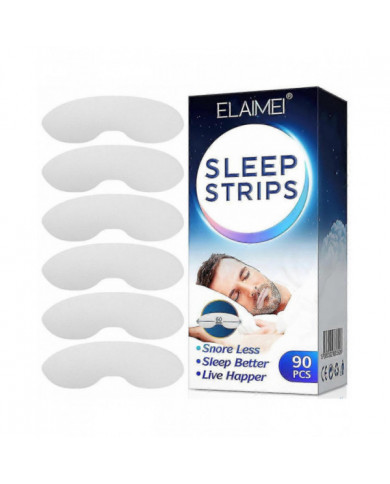 90 Packs Sleep Strips Sleeping Mouth Tape Anti-ronflement Patch bouche fermée