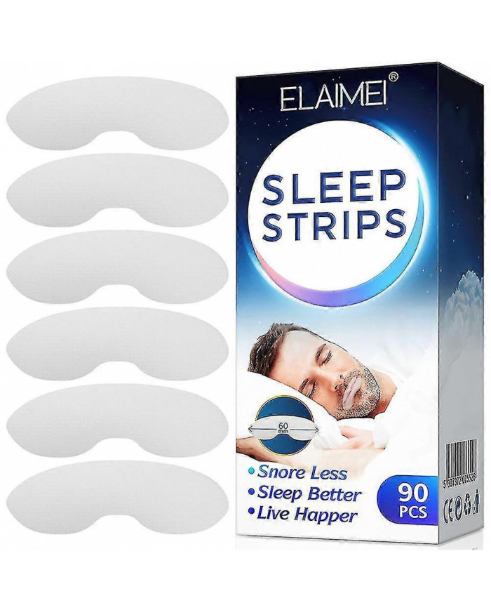 90 Packs Sleep Strips Sleeping Mouth Tape Anti-ronflement Patch bouche fermée