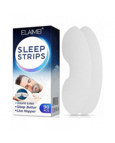 90 Packs Sleep Strips Sleeping Mouth Tape Anti-ronflement Patch bouche fermée